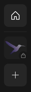 A single community in the Colibri sidebar, greyed out with a lock icon.
