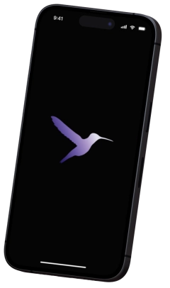 An iPhone with the spellcast logo in the center of the screen.